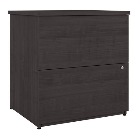 BESTAR Universel 28W Standard 2 Drawer Lateral File Cabinet in charcoal maple 165600-000140